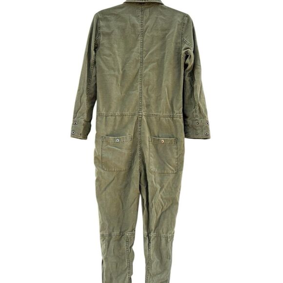 We The Free Free People Women's Cargo Zip Utility Jumpsuit in Green Size XS - Picture 8 of 11